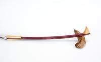 Image 6 of Handcrafted Wooden Backscratcher, Exotic Wood Purple Heart with Maple, Unique Gift for mom