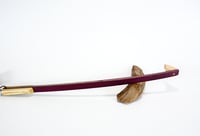 Image 7 of Handcrafted Wooden Backscratcher, Exotic Wood Purple Heart with Maple, Unique Gift for mom