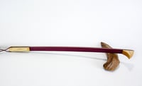 Image 9 of Handcrafted Wooden Backscratcher, Exotic Wood Purple Heart with Maple, Unique Gift for mom