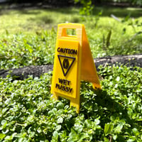 Image 4 of CAUTION WET P**** SIGN