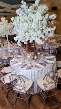 Image 1 of White cherry blossom flowers  centerpieces 100cm  