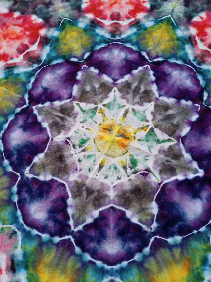 Image of Vibrant Violet Mandala Tapestry