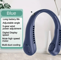 Image 1 of 1pc, Usb Charging Portable Cooling Fan Halter Fan Portable Carry Fan Outdoor Cooling 