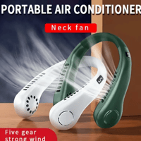 Image 2 of 1pc, Usb Charging Portable Cooling Fan Halter Fan Portable Carry Fan Outdoor Cooling 