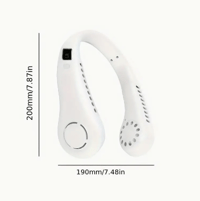 Image 3 of 1pc, Usb Charging Portable Cooling Fan Halter Fan Portable Carry Fan Outdoor Cooling 