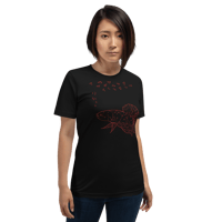 Image of Poly Betta Red&Blk Unisex t-shirt
