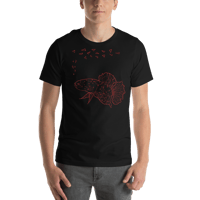 Image of Poly Betta Red&Blk Unisex t-shirt