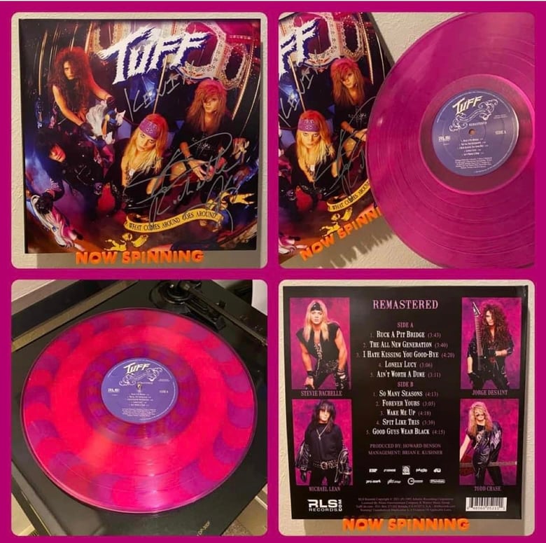 Image of Tuff -NEW- Vinyl "What Comes Around Goes Around" Remastered 2021 - SIGNED by Stevie Rachelle