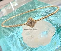 14k diamond lucky clover bracelet 