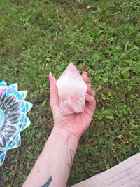 Image 5 of Rose Quartz half polished point