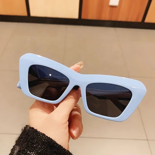 Image of Light Blue Cat Eye Sunglasses