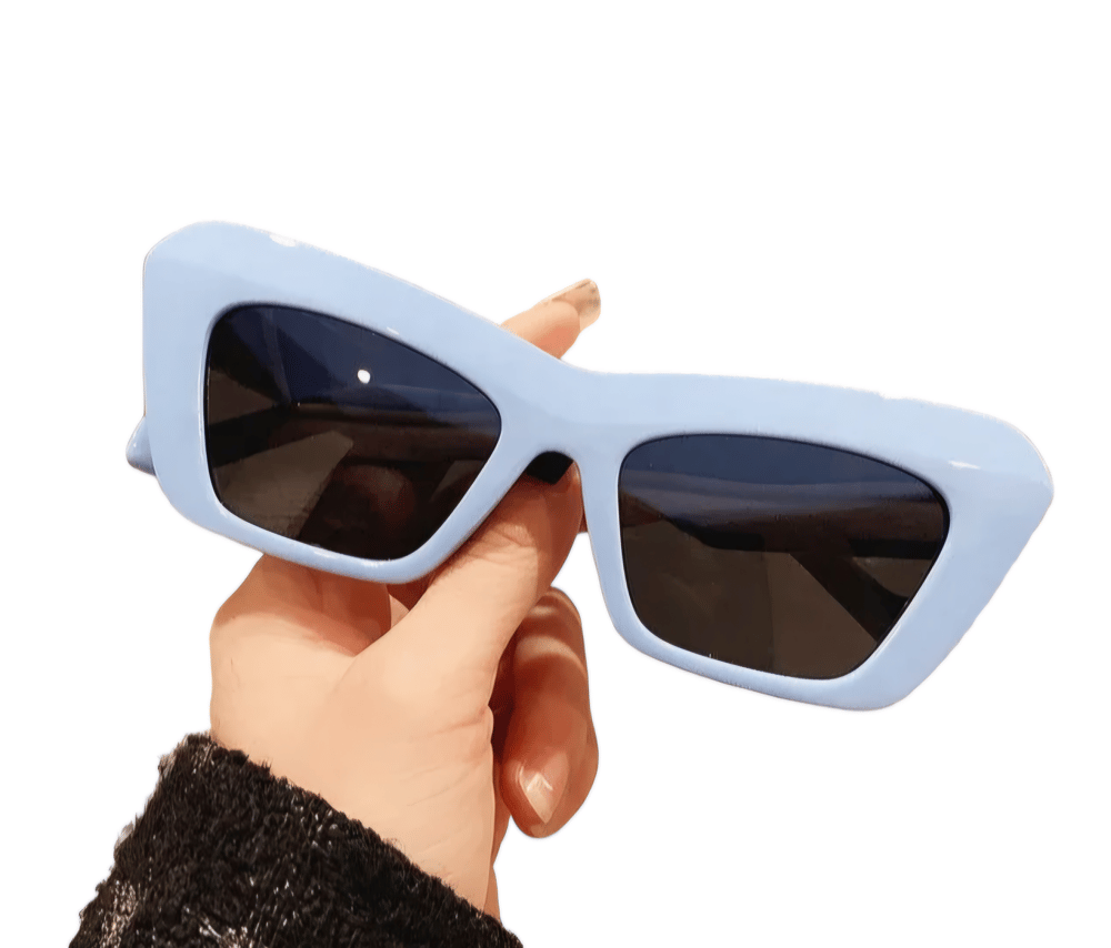 Image of Light Blue Cat Eye Sunglasses