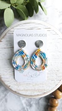 Image 2 of Watercolor Open Teardrops 