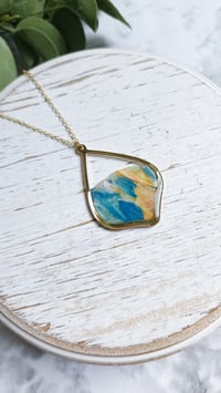 Image 1 of Watercolor Pendant (Gold)