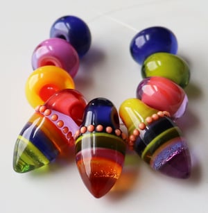 Fantastic Fruit Shimmer Spikes - 3 delicious Spikes with 6 bonus chunky spacers
