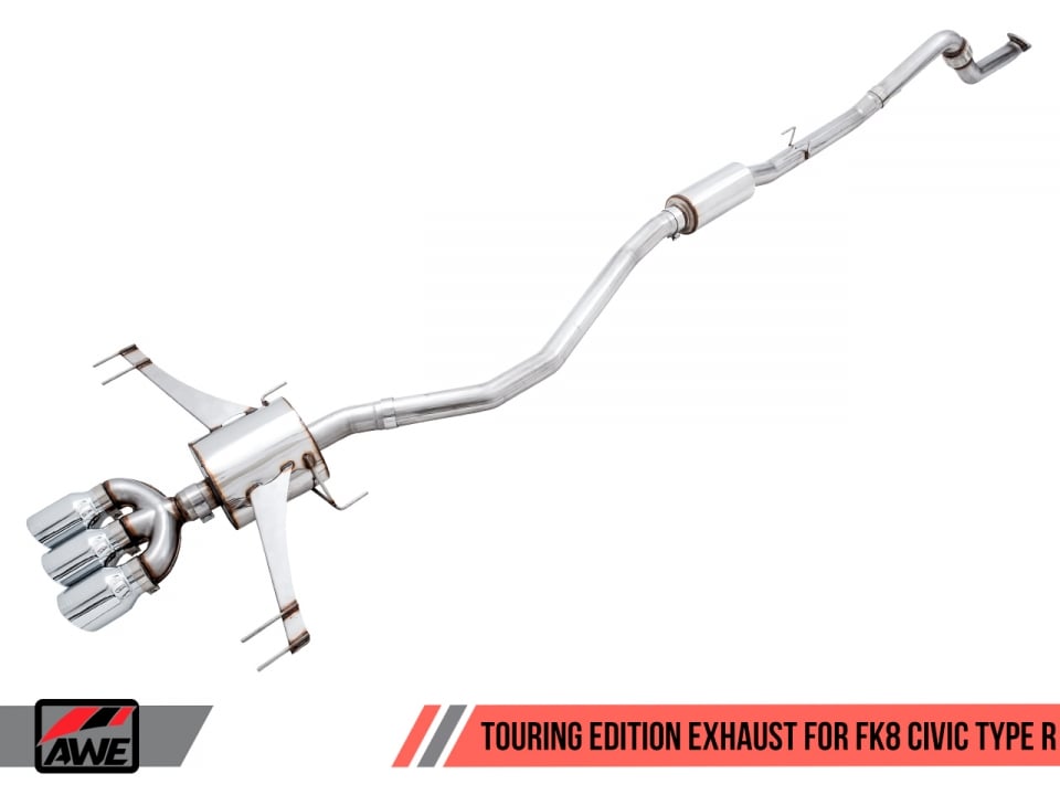AWE Touring Edition Exhaust with Front Pipe Honda Civic Type R FK8 17-21
