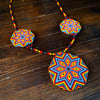 Beaded Medallion Necklace (Three Fires)