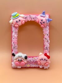 Image 1 of [PRE-ORDER] Kirby Sanrio Magnetic Decoden Photocard Holder