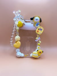 Image 1 of BTS/BT21 Chimmy/Jimin Decoden Photocard Holder Keychain