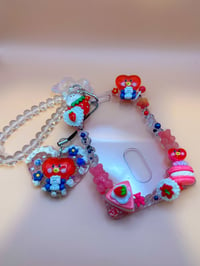 Image 1 of BTS/BT21 Tata/V Decoden Photocard Holder Keychain + Phone Charm