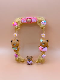 Image 1 of Beary Family Magnetic Decoden Photocard Frame