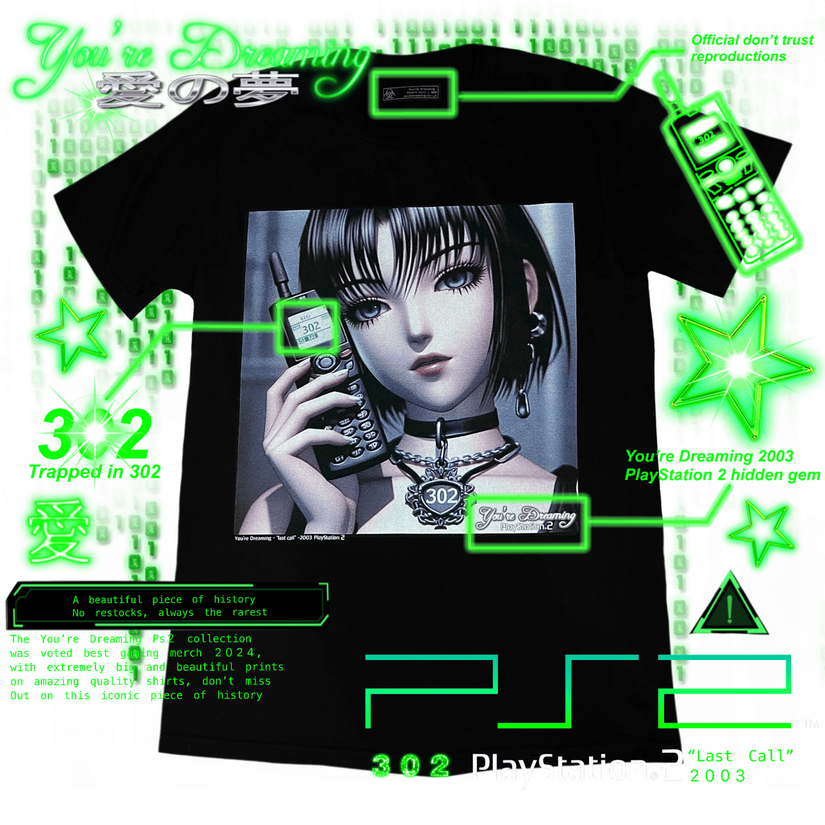 Image of 302xPs2 - 'last call' 2003 Shirt