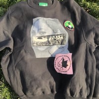 Image 1 of Protect The Peace Upcycled Crewneck (heavyweight reverse-weave)