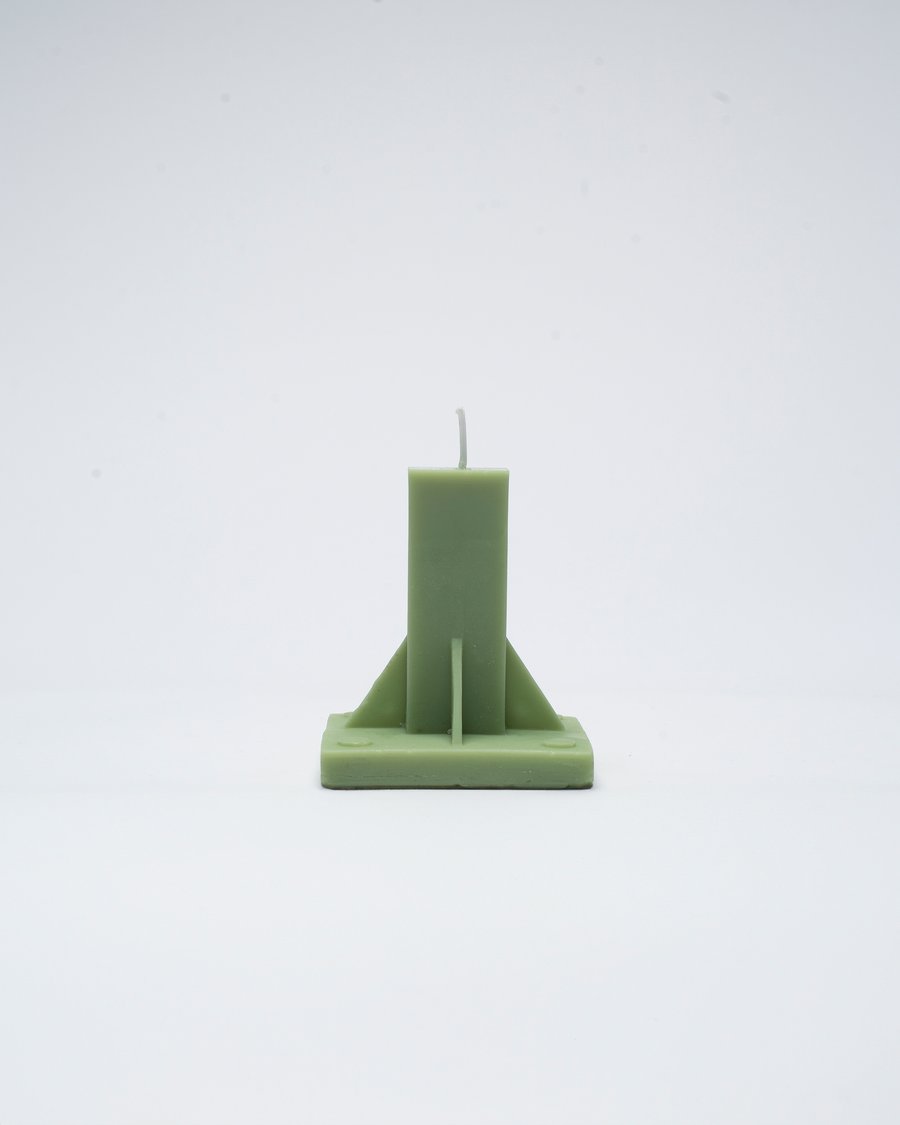 Image of GREEN GEO CANDLE
