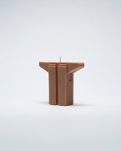 Image of BROWN GEO CANDLE