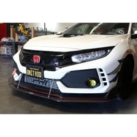 Image 3 of Honda FK8 Civic Type R Front Bumper Canards 2017-2021
