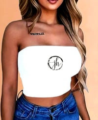 Image 2 of JH Brand Womens Polyester Lightweight Summer Tube Top