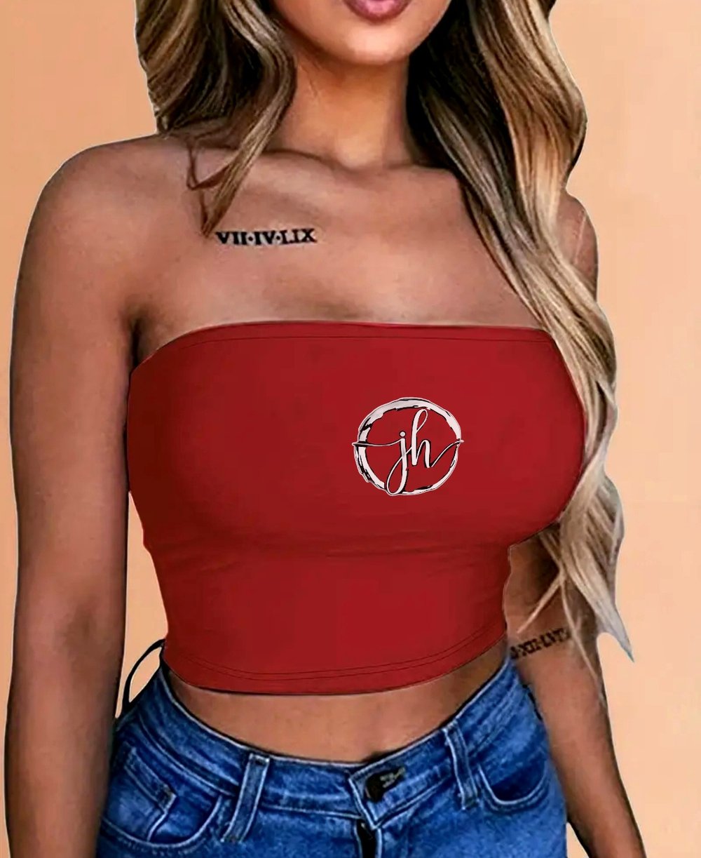 JH Brand Womens Polyester Lightweight Summer Tube Top