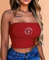 Image 3 of JH Brand Womens Polyester Lightweight Summer Tube Top