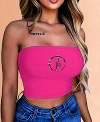 Image 1 of JH Brand Womens Polyester Lightweight Summer Tube Top