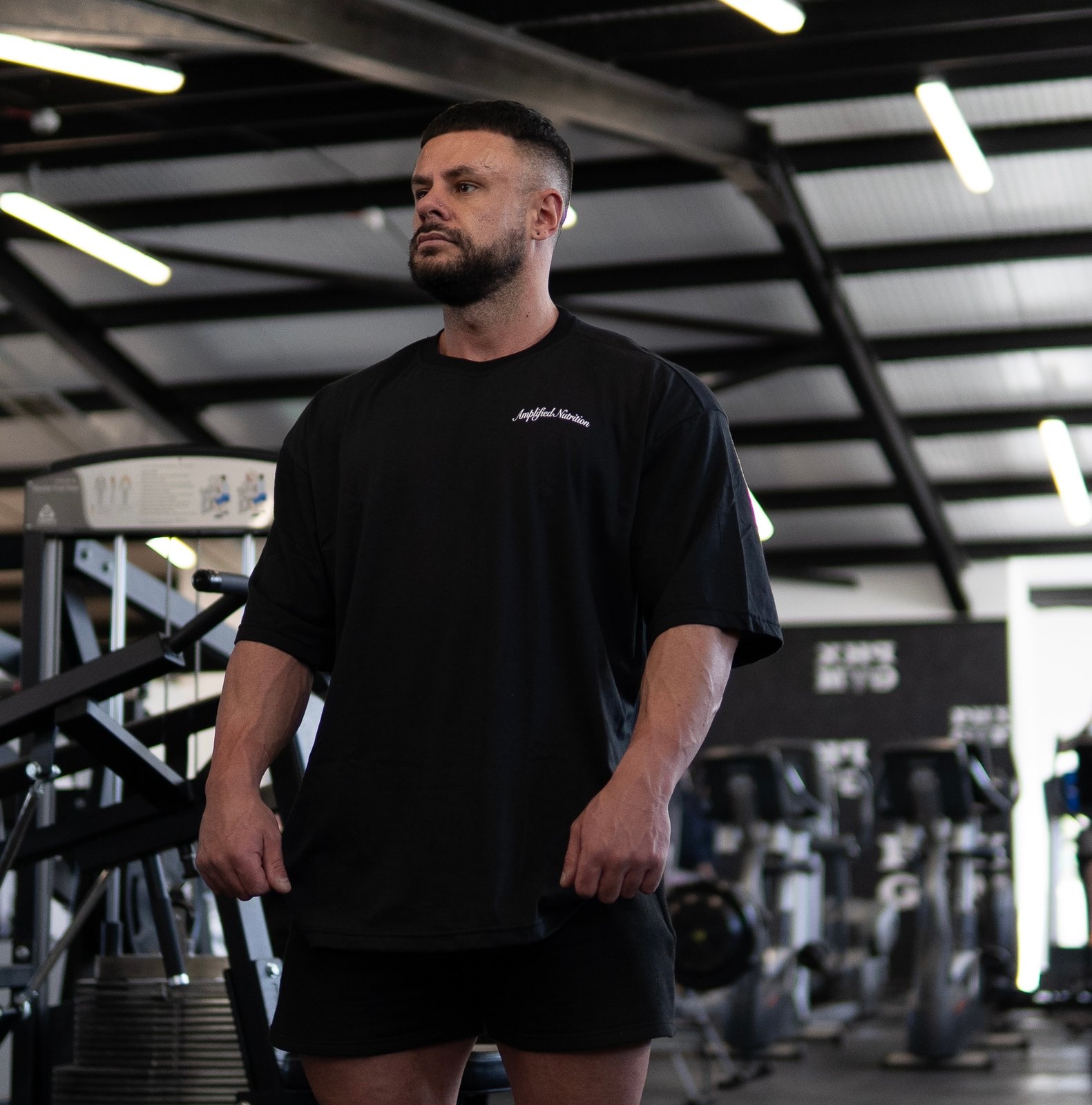 Amplified Oversized Tee – Black Edition