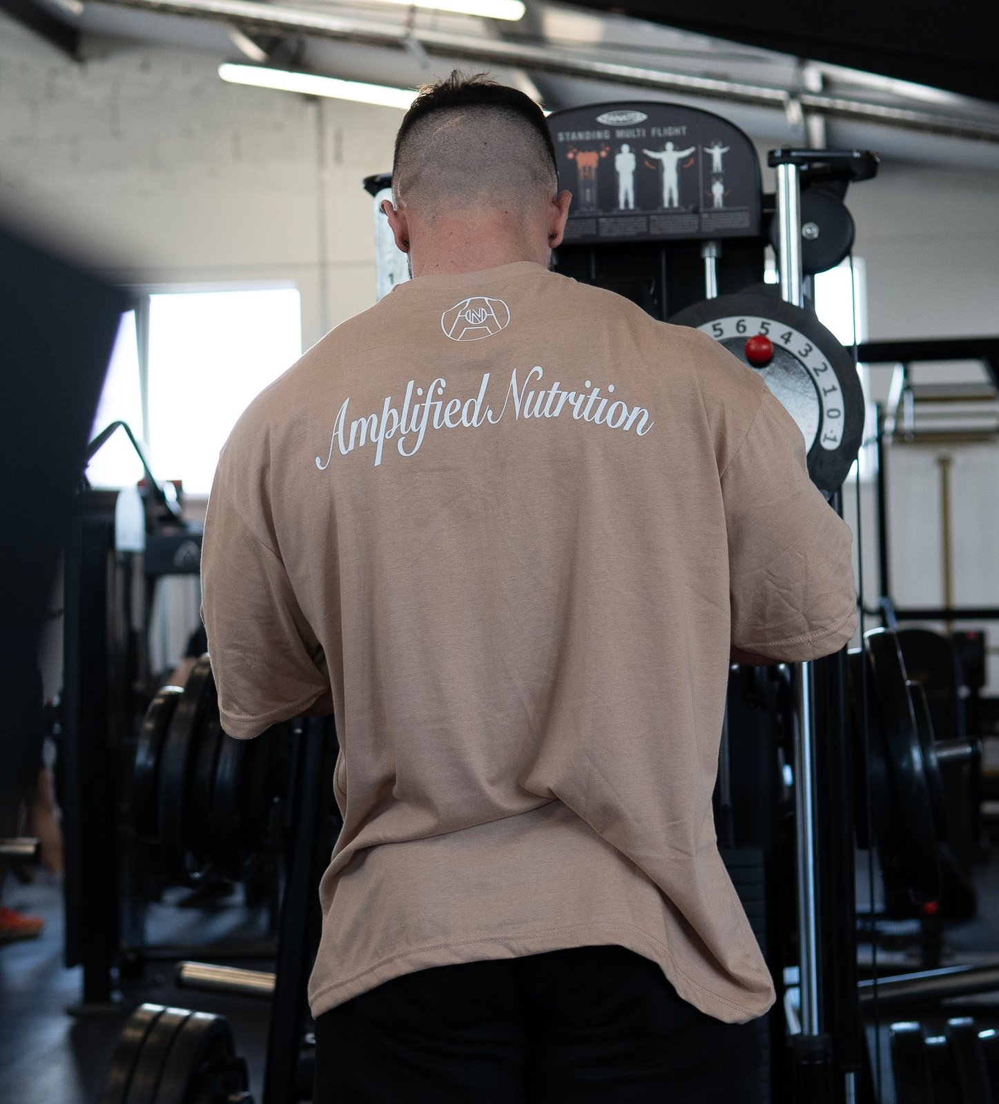 Amplified Oversized Tee – Beige Edition 1