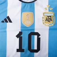 Image 2 of Messi 10 (3 Star Official Player Size Printing) - 2023 Argentina Home
