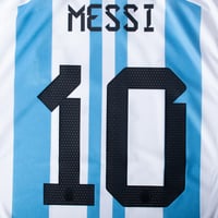 Image 3 of Messi 10 (3 Star Official Player Size Printing) - 2023 Argentina Home