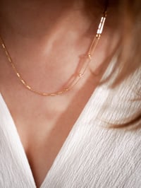 Image 2 of Collier Bi-chaine SILJE Or/Argent