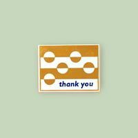 Image 1 of Thank You Pattern Linocut Card