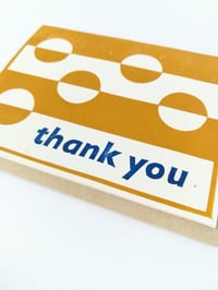 Image 2 of Thank You Pattern Linocut Card