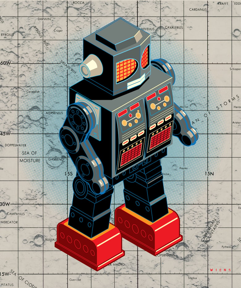 Image of Giant Robot, Horikawa (1950s),  Isometric Study No. 2