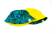 Yellow and Blue Floral Bucket Hat 