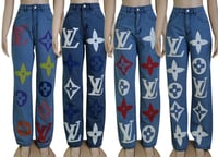 Image 6 of L Painted Jeans
