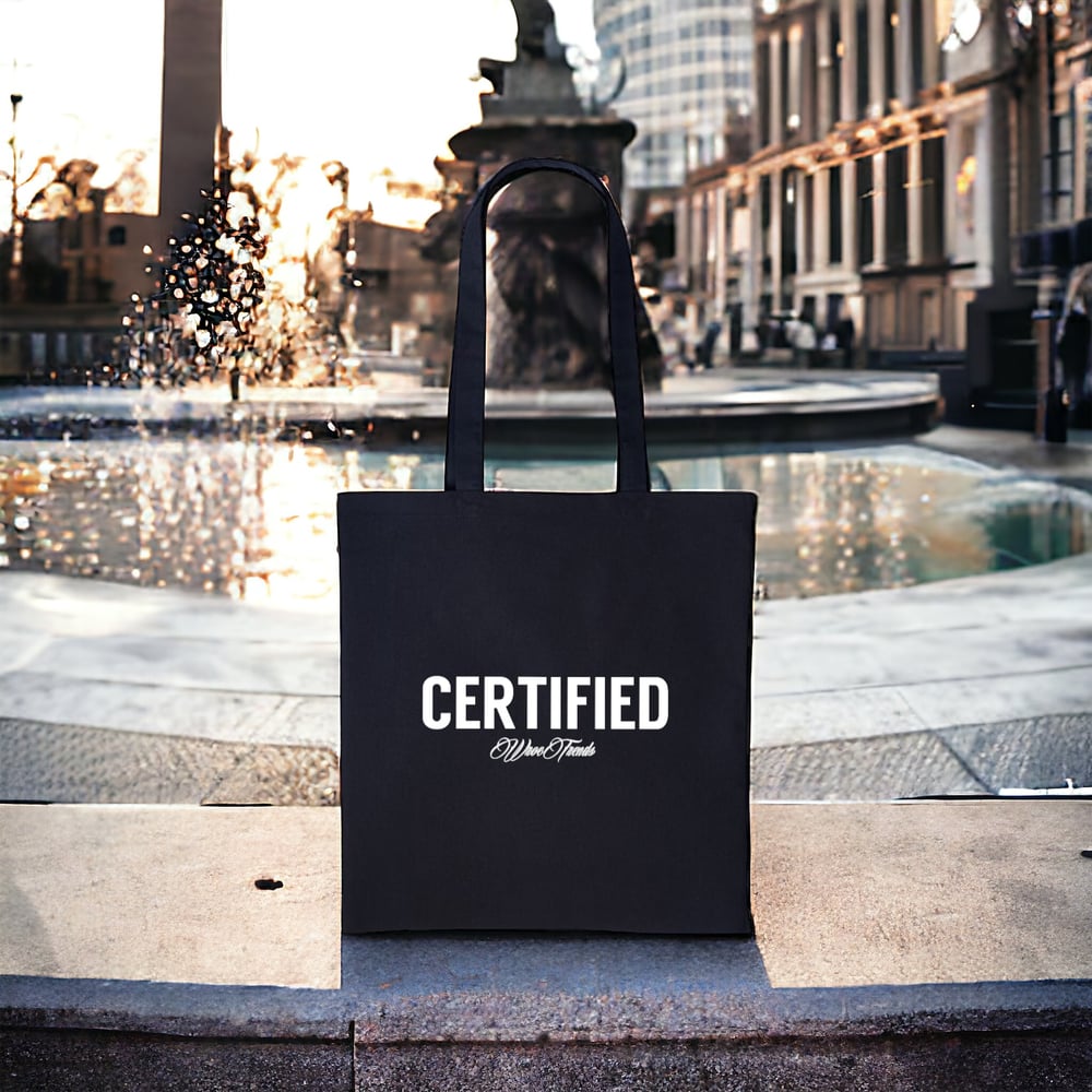 Image of BLACK CITY TOTE BAG