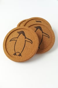 Image 3 of Adelie Penguin Cork Coaster Set