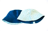 Blue and White Floral Bucket Hat