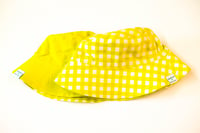 Yellow Checkered Bucket Hat 