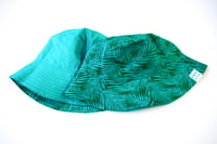 Teal and Island Vibe Leaf Bucket Hat 