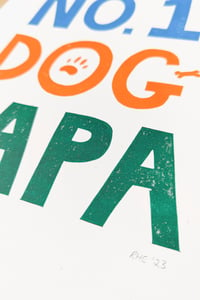 Image 3 of No. 1 Dog Papa Original Linocut